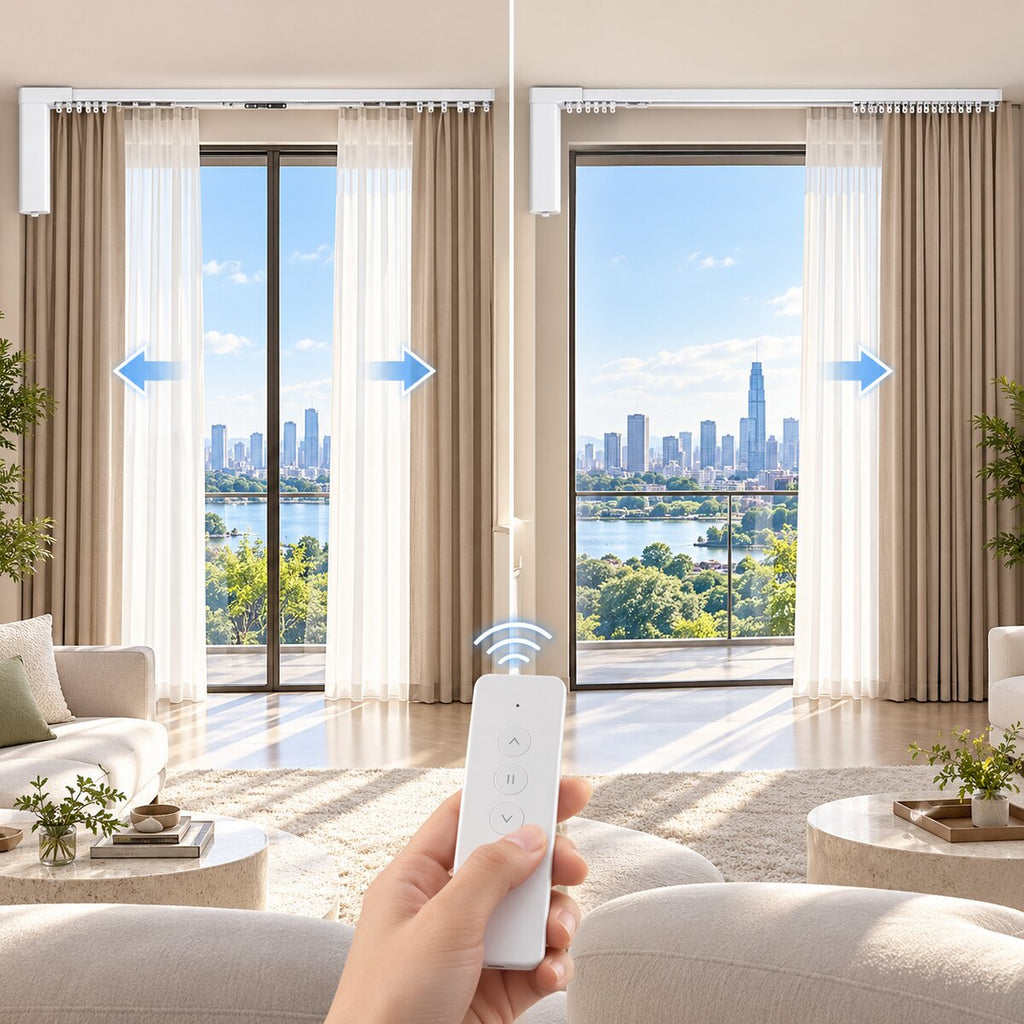 DINUZO Smart Curtain Track 3–5 m – șină electrică pentru perdele